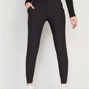 Old Navy Black High-Waisted PowerSoft 7/8 Joggers - Size S